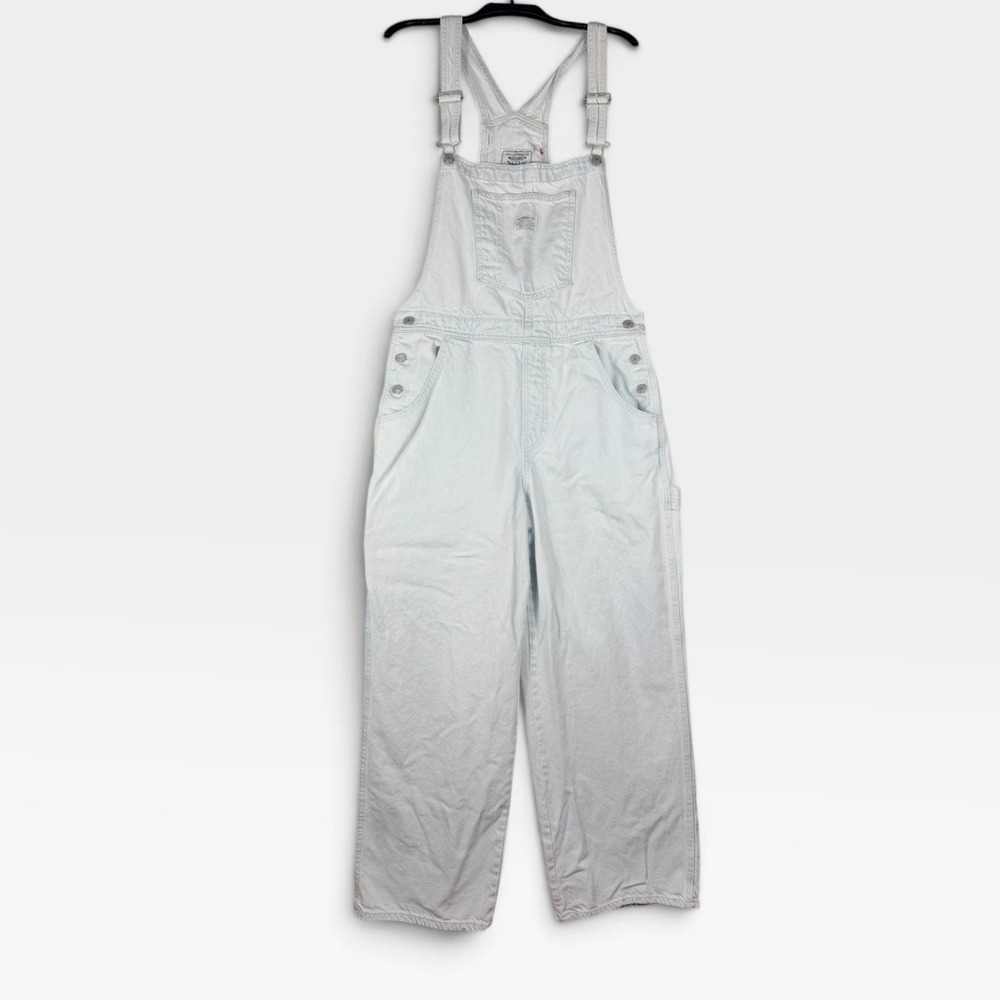Levi Strauss & Co Two Horse Brand Overalls Womens XL Light Wash Denim Excellent